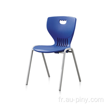 Chaise en contreplaqué de chaise en plastique d&#39;étudiant d&#39;école de couleur bleue